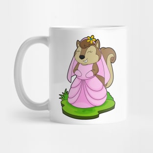 Squirrel Bride Flower Wedding Mug